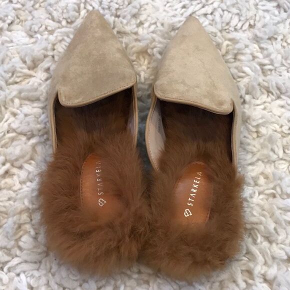 Starkela Suede and Fur Mules - Picture 3 of 5